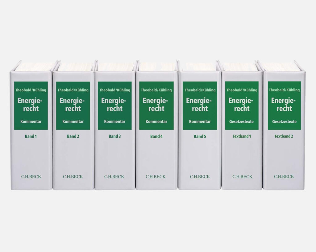 Energierecht Kommentar Theobald/Kühling Buchreihe